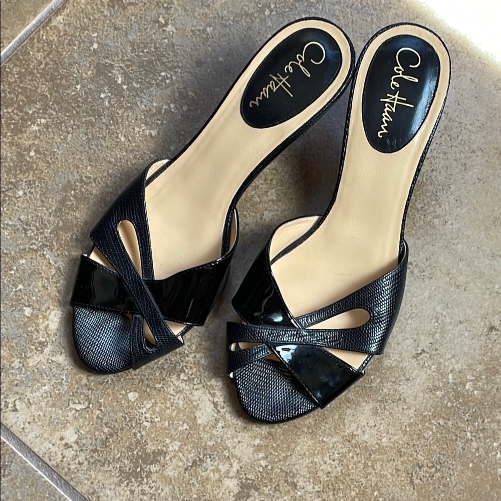 Cole Haan Women's Black Slide Sandals